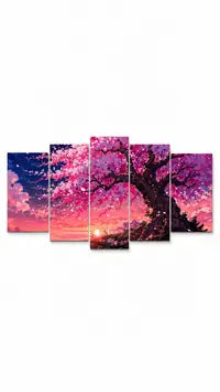 Canvas set on a white wall